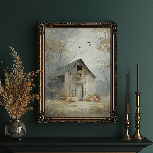 The Barn Remembers October Mornings