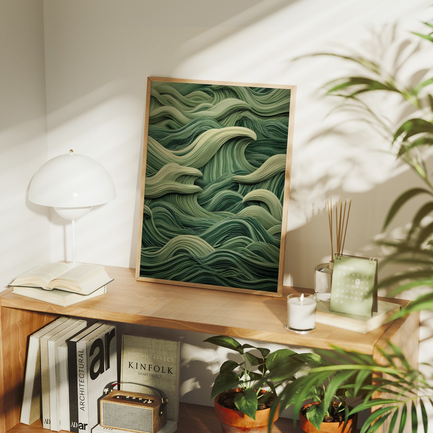 Emerald Waves Dance In Silence