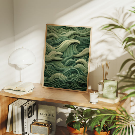 Emerald Waves Dance In Silence