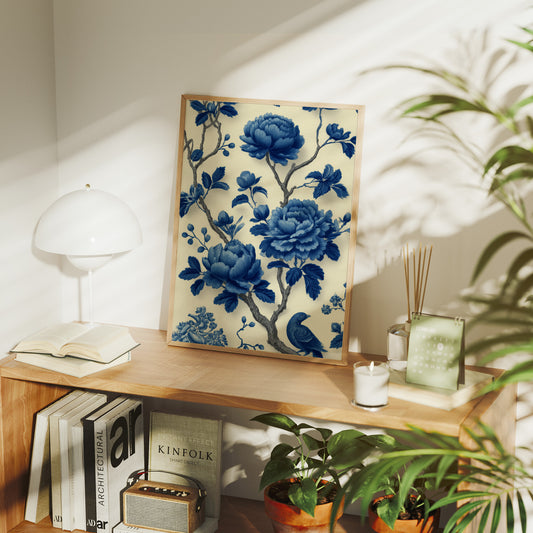 Blue Peonies Tell Ancient Stories