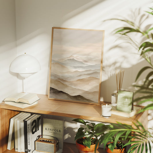 Peaks Float In Morning Mist