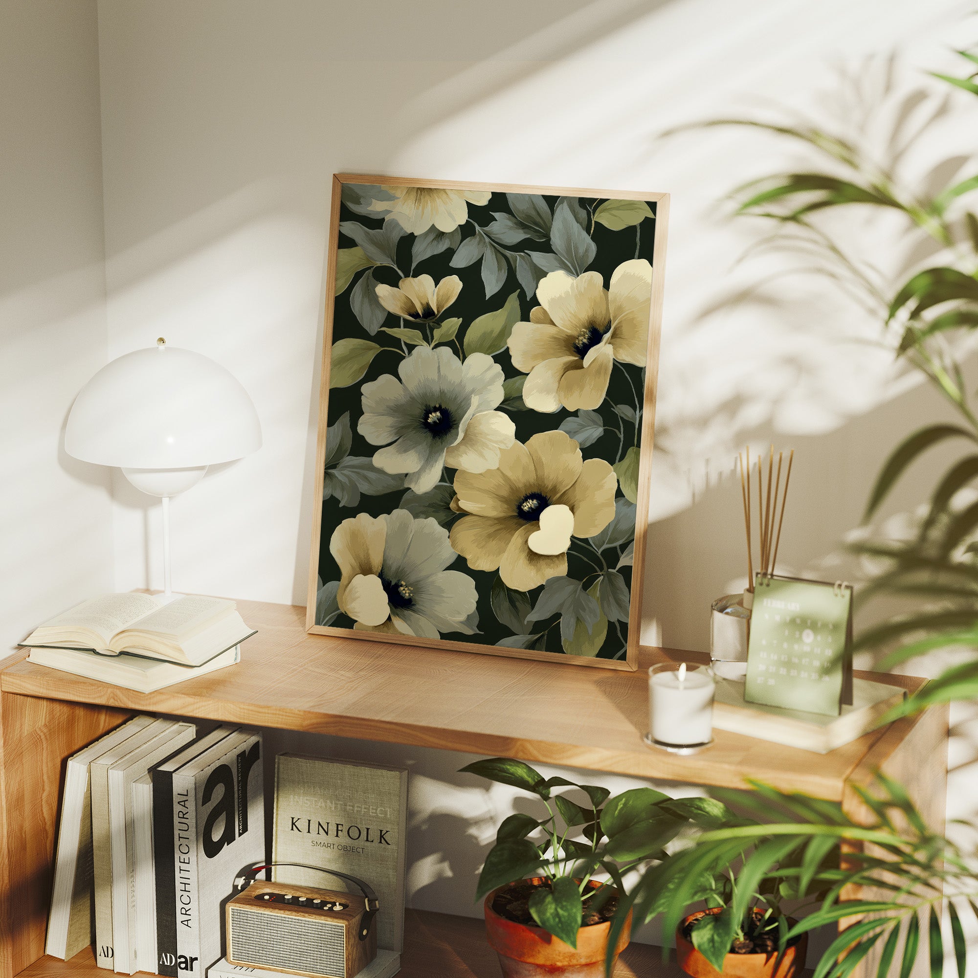 Cream Blooms Tell Library Stories