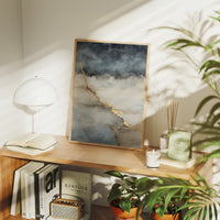 Storm Clouds Break With Golden Light