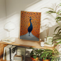 Proud Peacock Unfolds Golden Tales