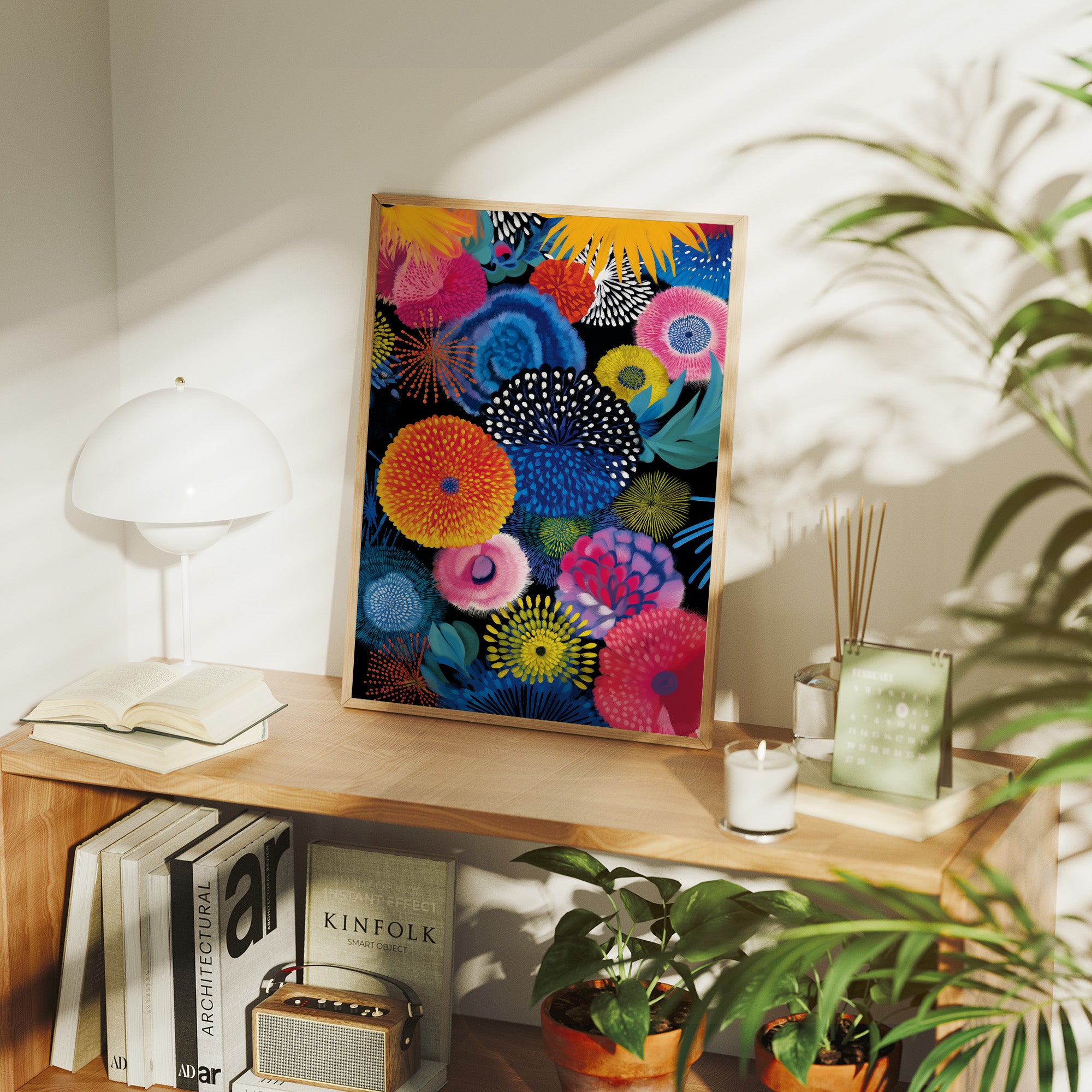 Tropical Blooms Dance At Midnight