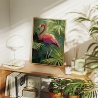 Tropical Grace Among Palm Shadows