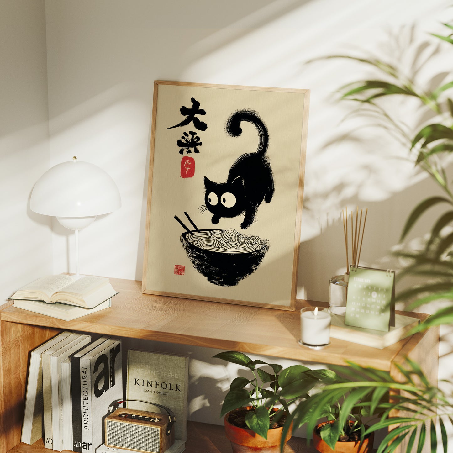 Curious Kitten Discovers Noodle Magic