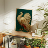 Regal Peacock In Emerald Court