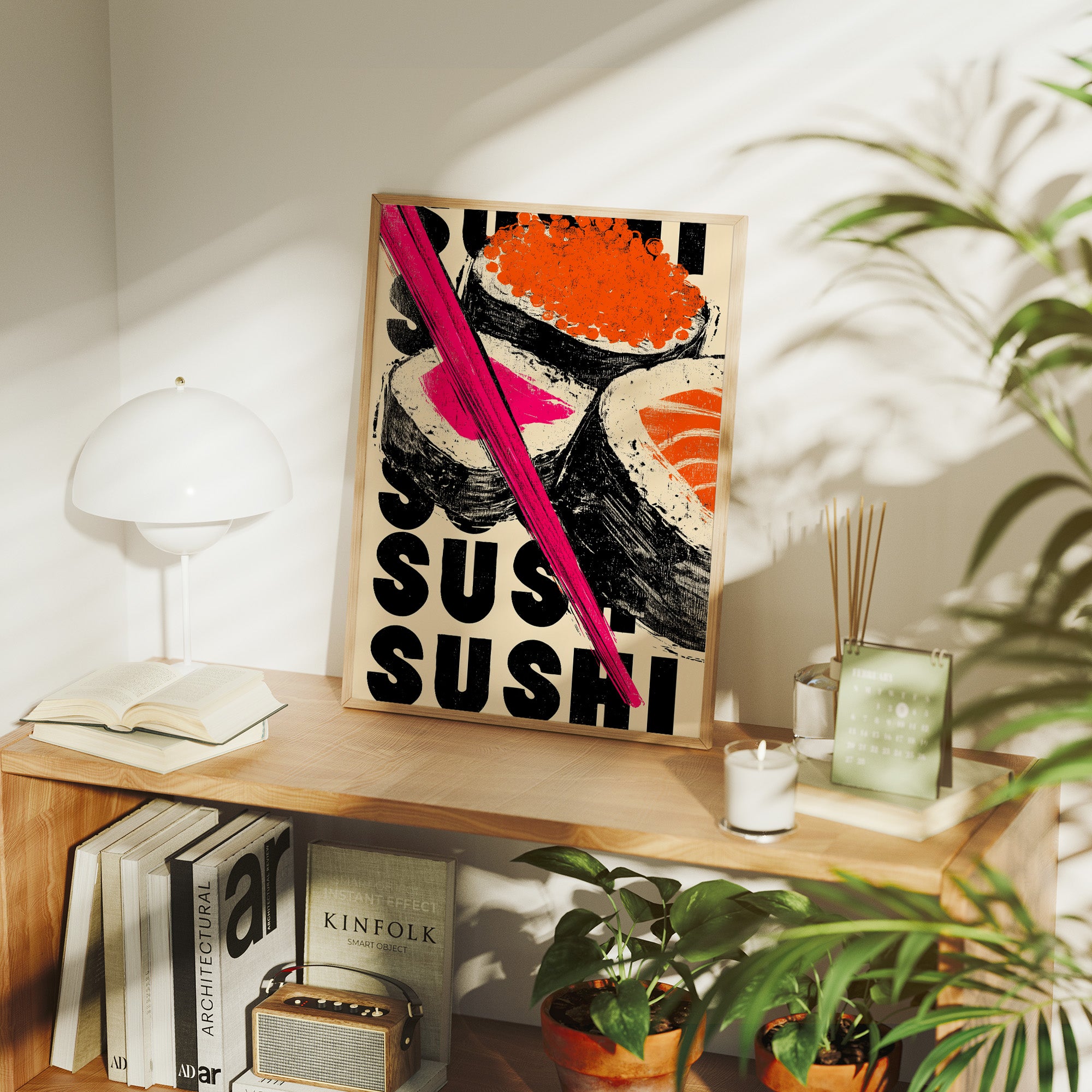 Bold Flavors Dance In Pink Light