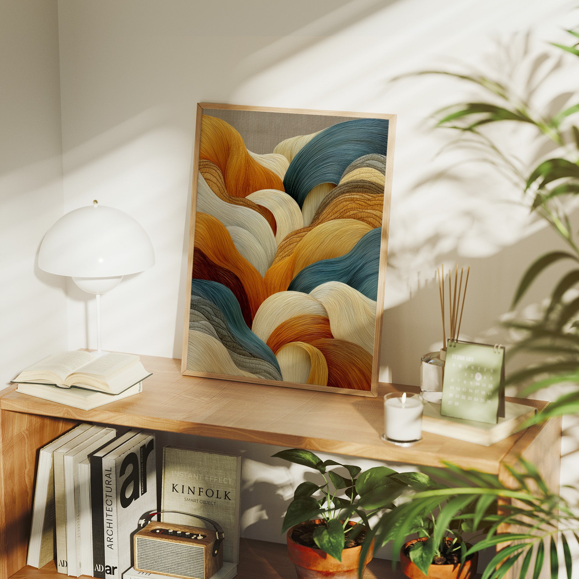 Waves Of Honey Meet Ocean Blue