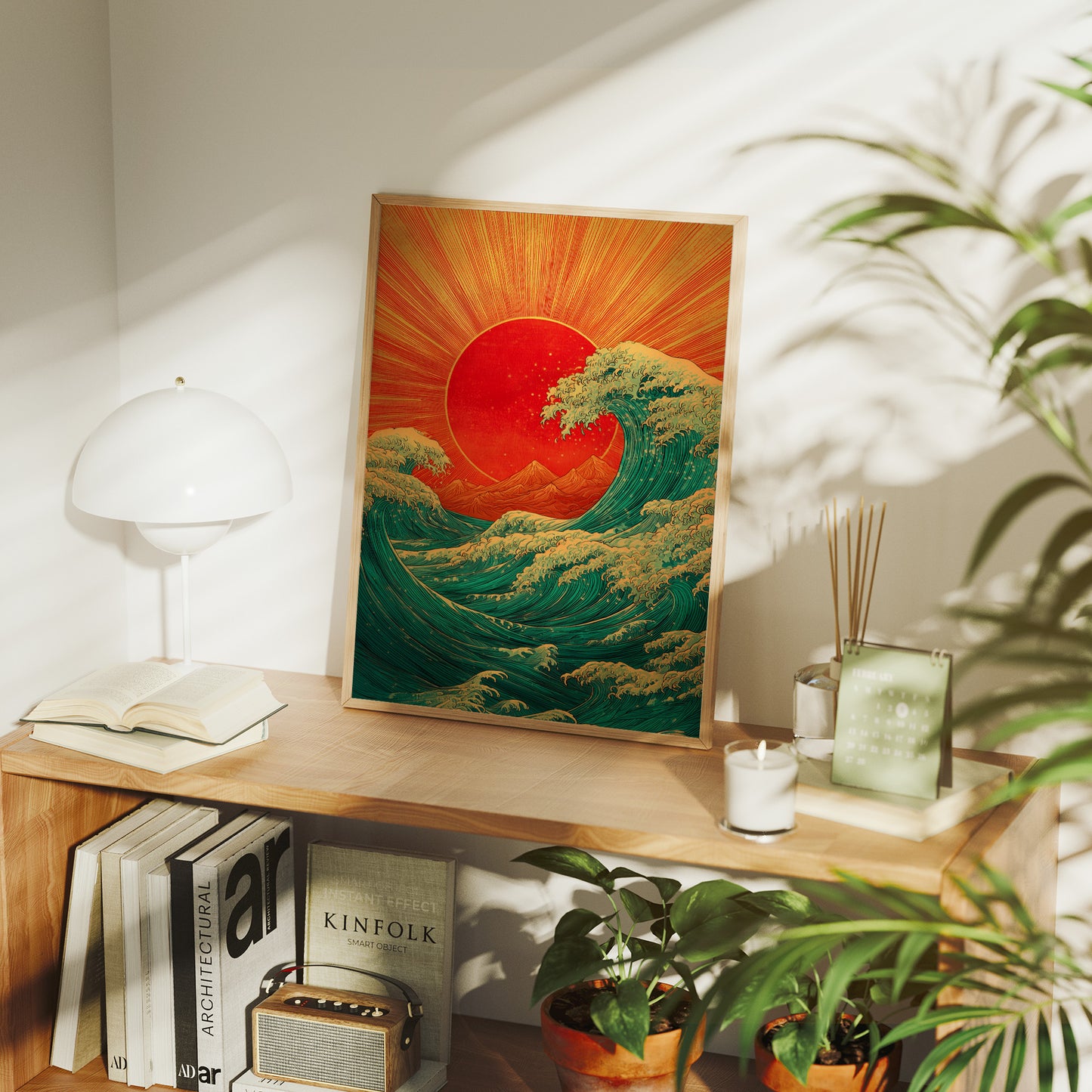 Ocean Waves Chase Rising Sun