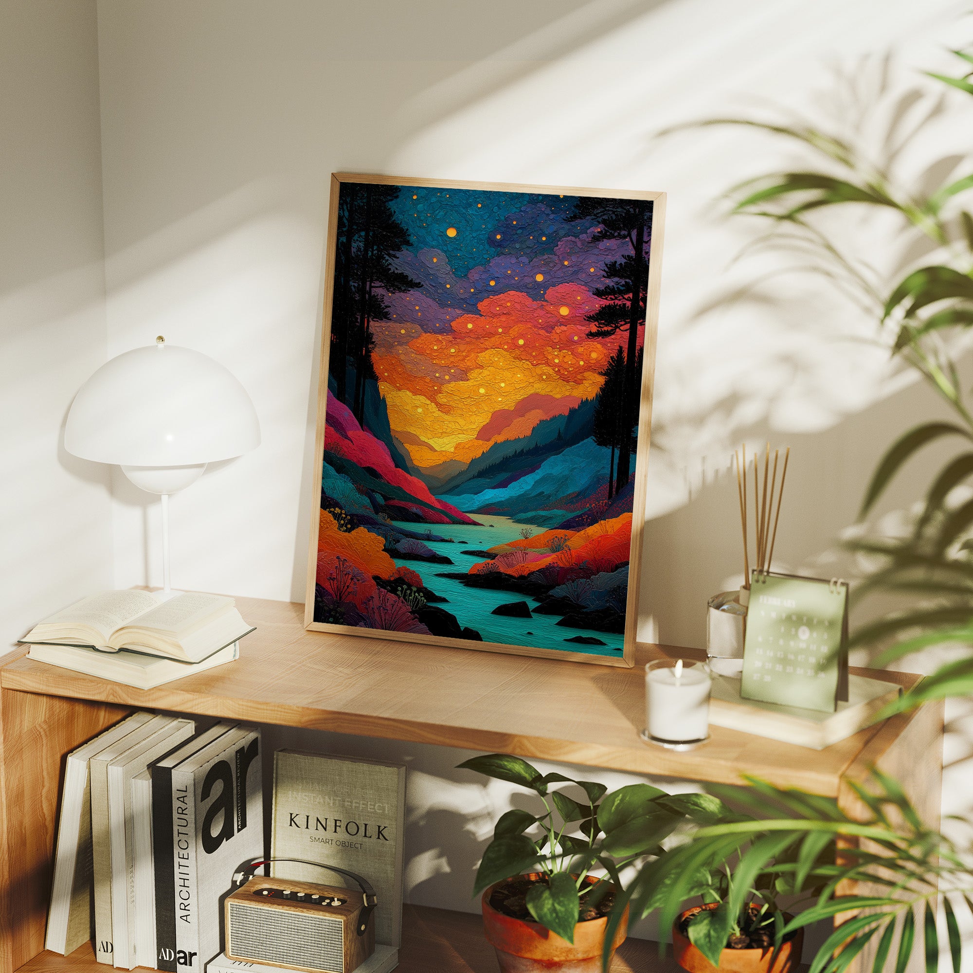 Fireflies Paint The River Valley