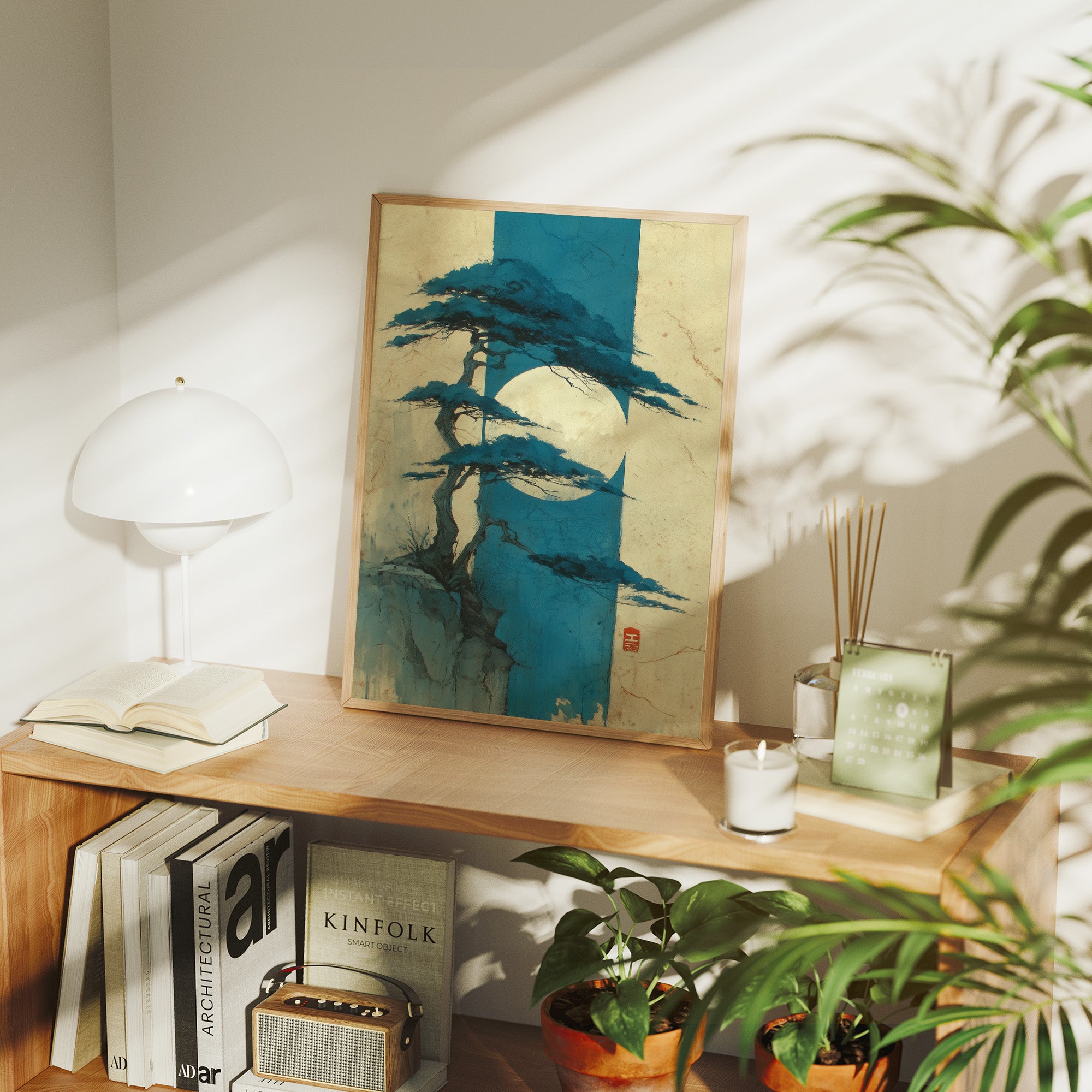 Lone Pine Bends Toward Moonlight