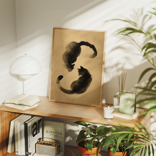 Feline Brushstrokes Share Quiet Secrets