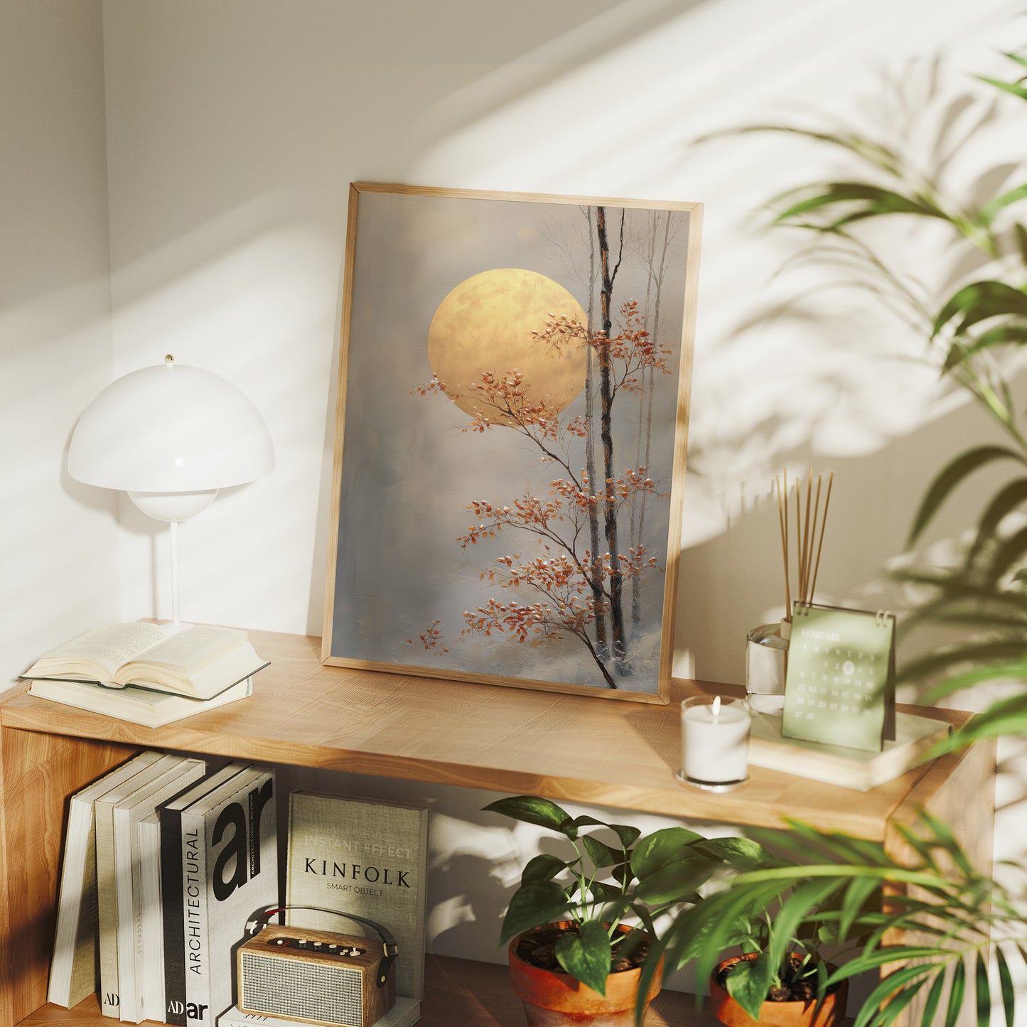 Maple Leaves Dance By Moonlight