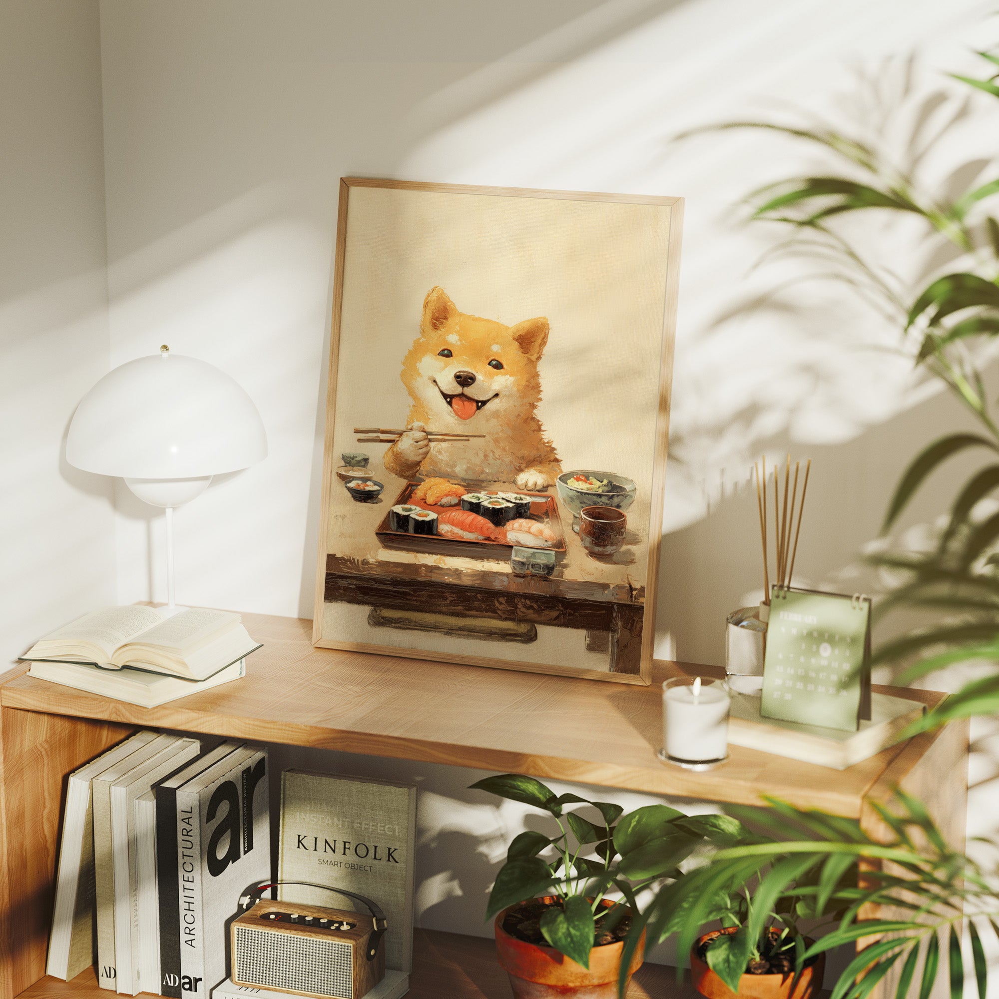 Sushi Night With Happy Shiba