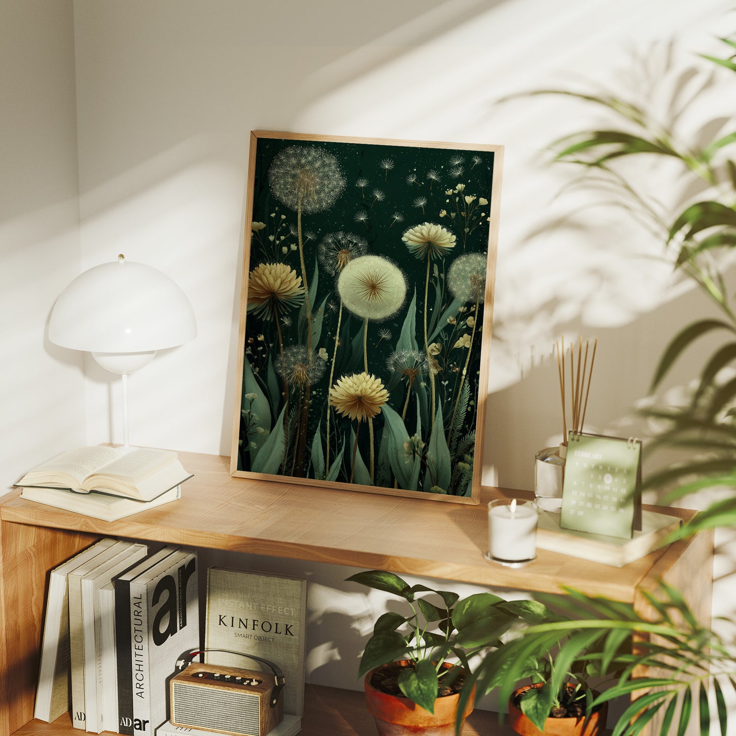 Dandelions Dance Under Midnight Stars