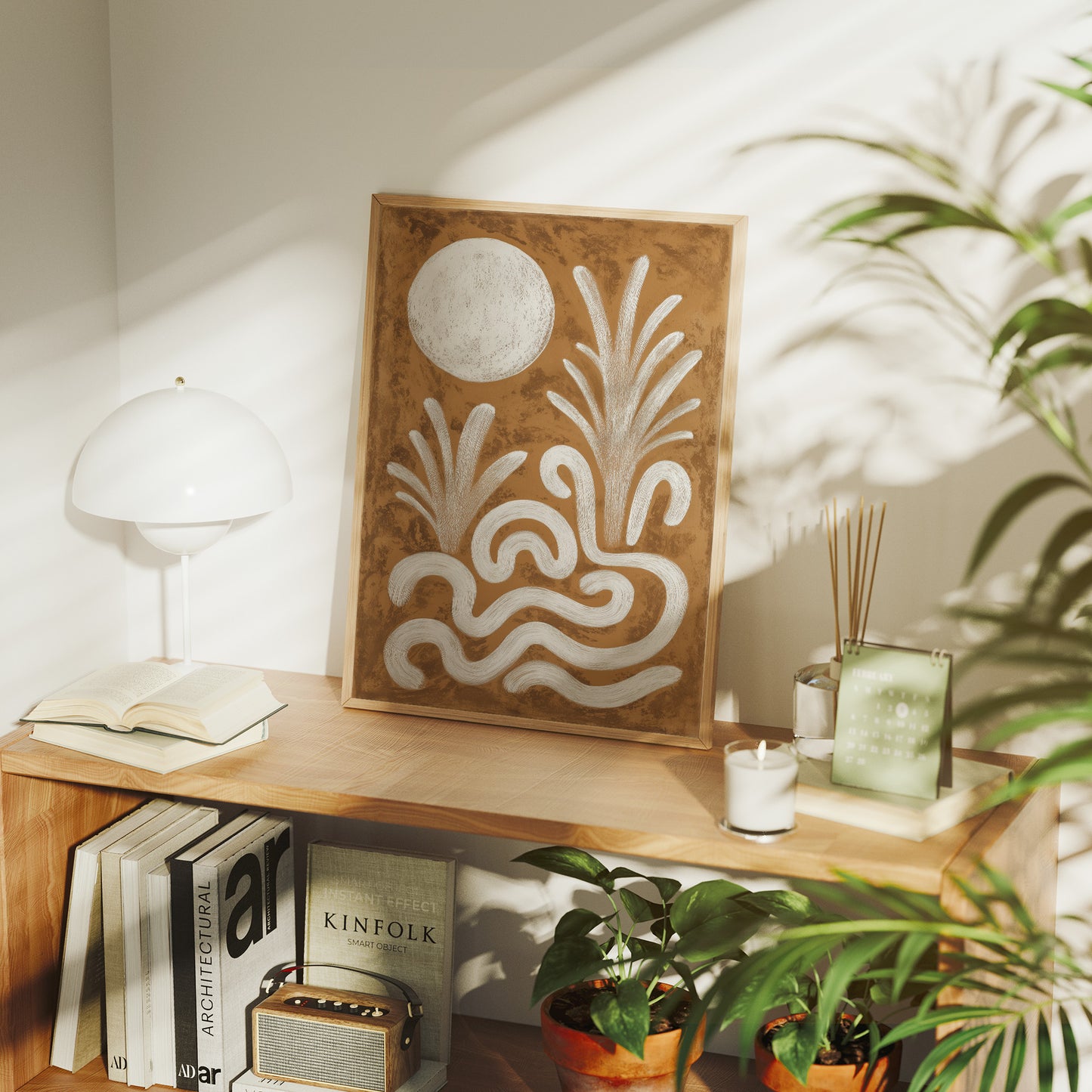 Moonlit Waves Dance In Sepia