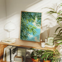 Bamboo Leaves Chase Summer Clouds