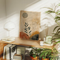 Moonlit Leaves Dance In Terra Cotta