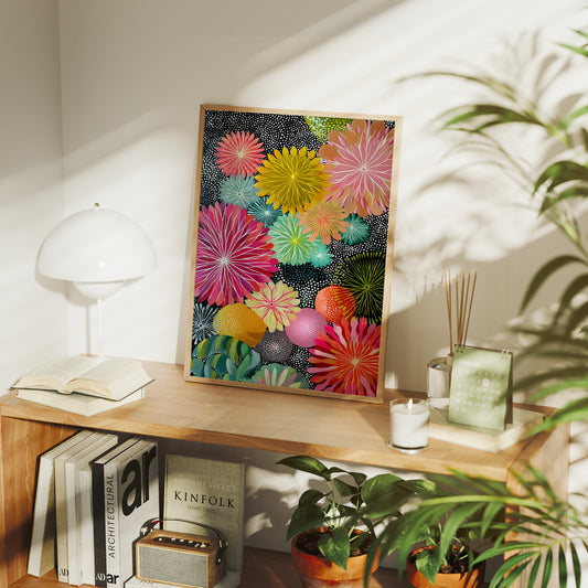 Starbursts Dance In Rainbow Gardens