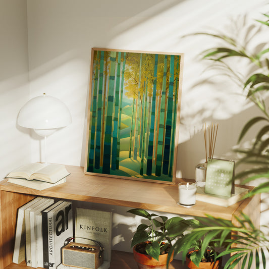 Bamboo Forest Leads To Dawn