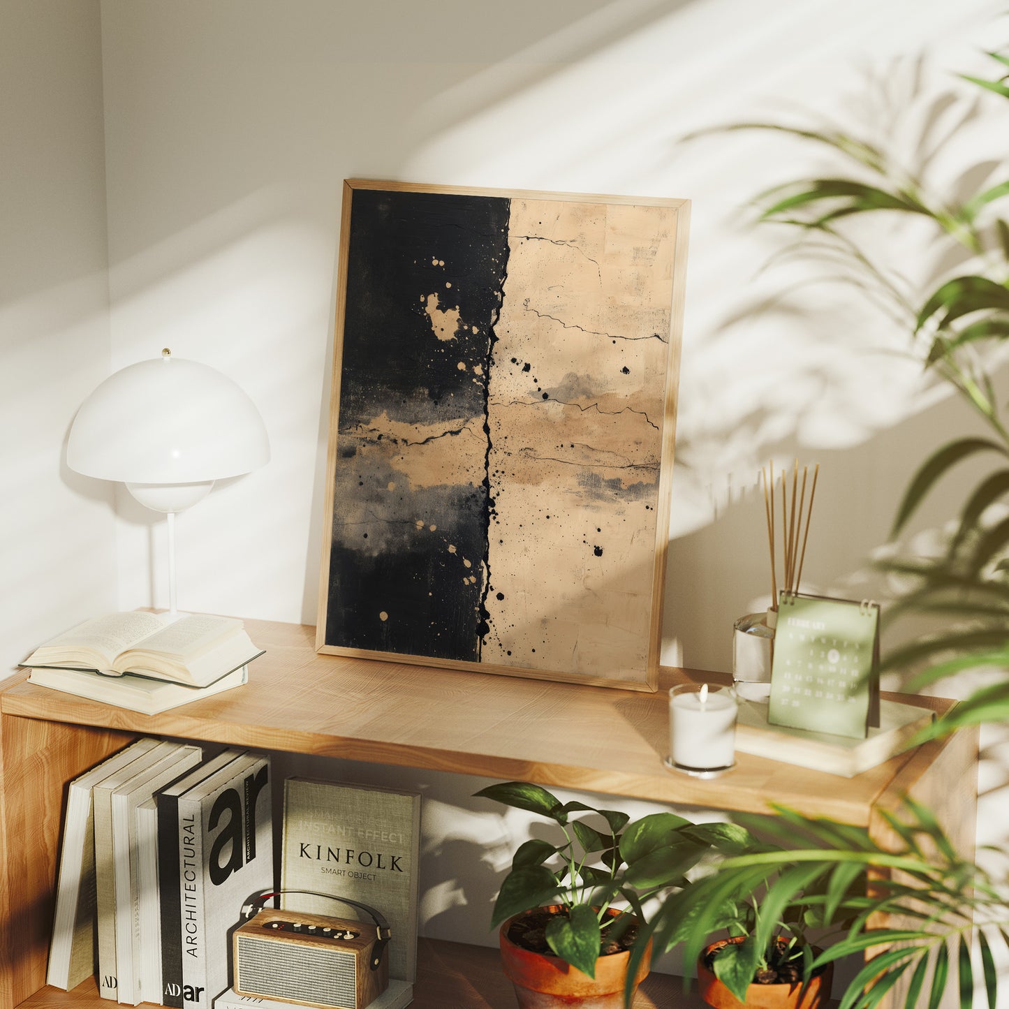 Ink Spills Into Desert Sand