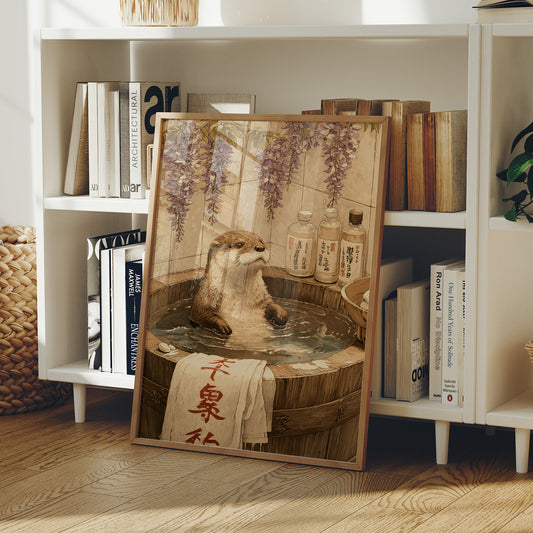 Otter's Bath Under Wisteria Blooms