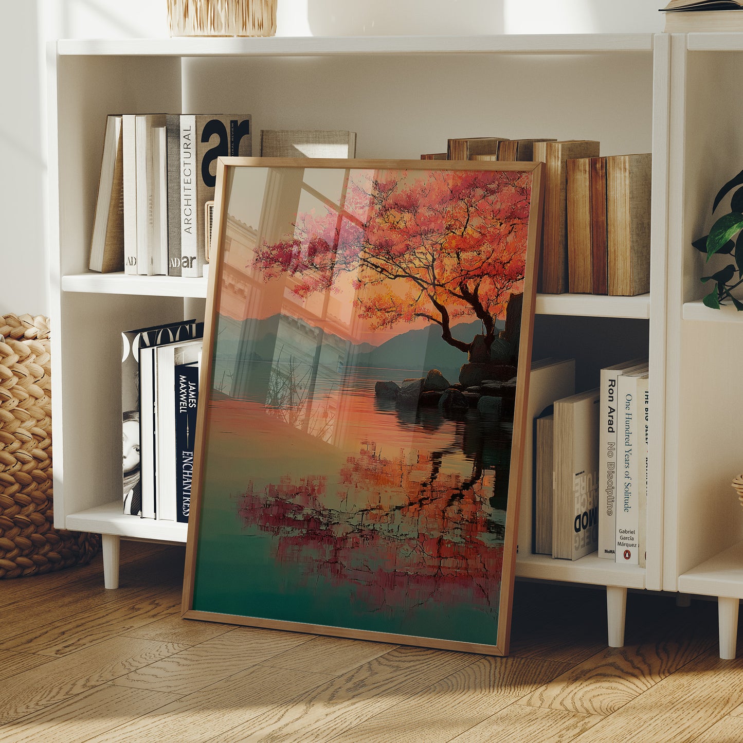 Coral Blossoms Meet Mountain Lake