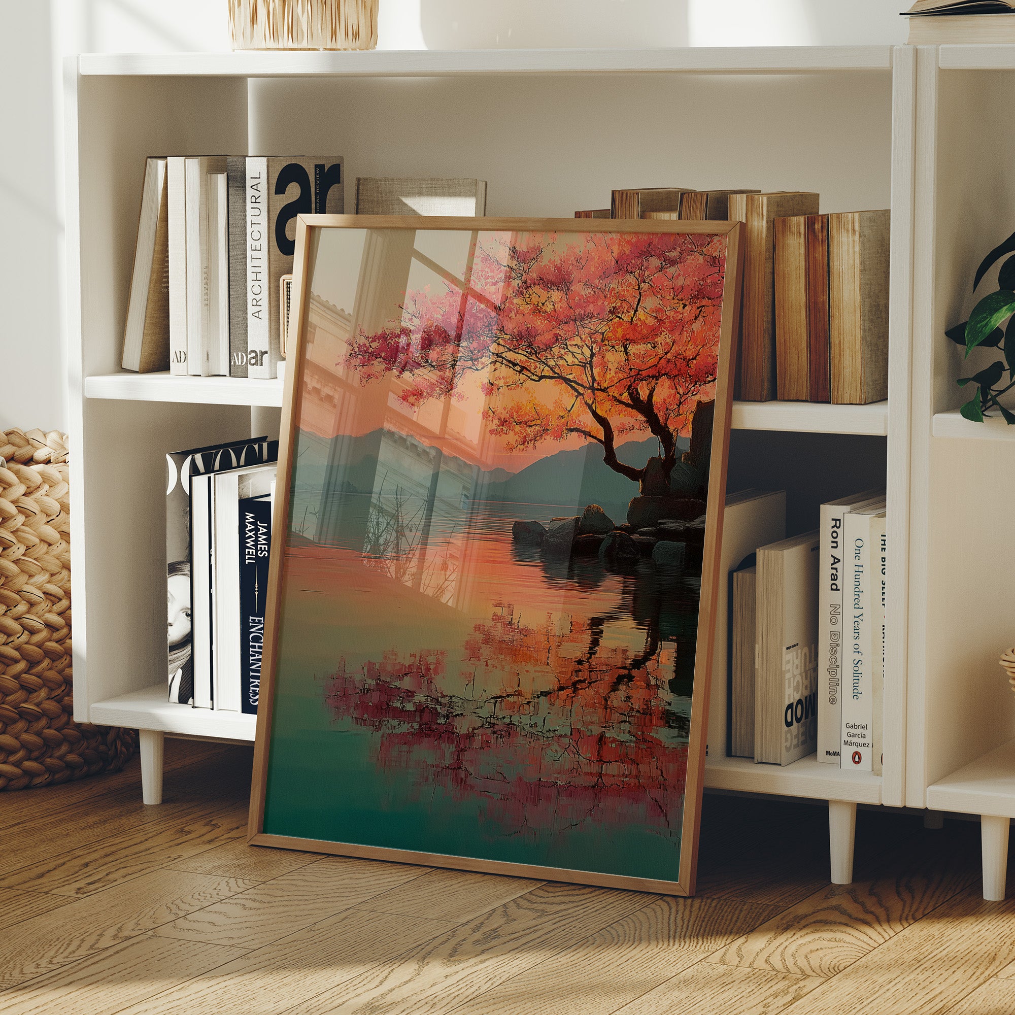 Coral Blossoms Meet Mountain Lake