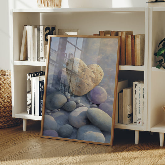 Stone Hearts Rest In Morning Light