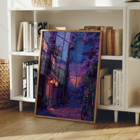 Cherry Blossoms Paint The Twilight Street