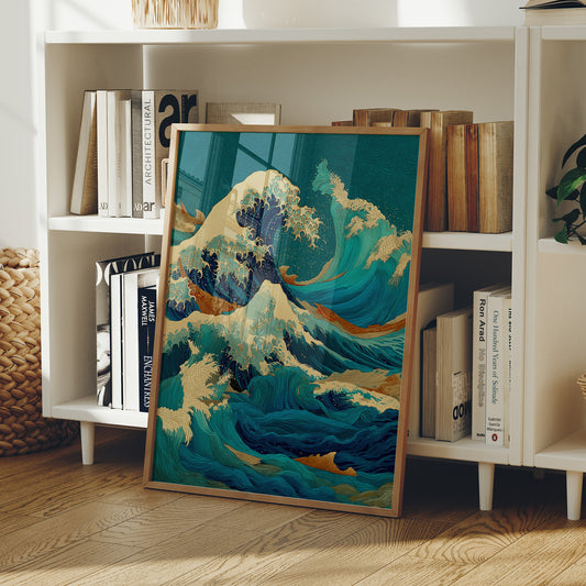 Ocean Swirls Dance With Golden Light