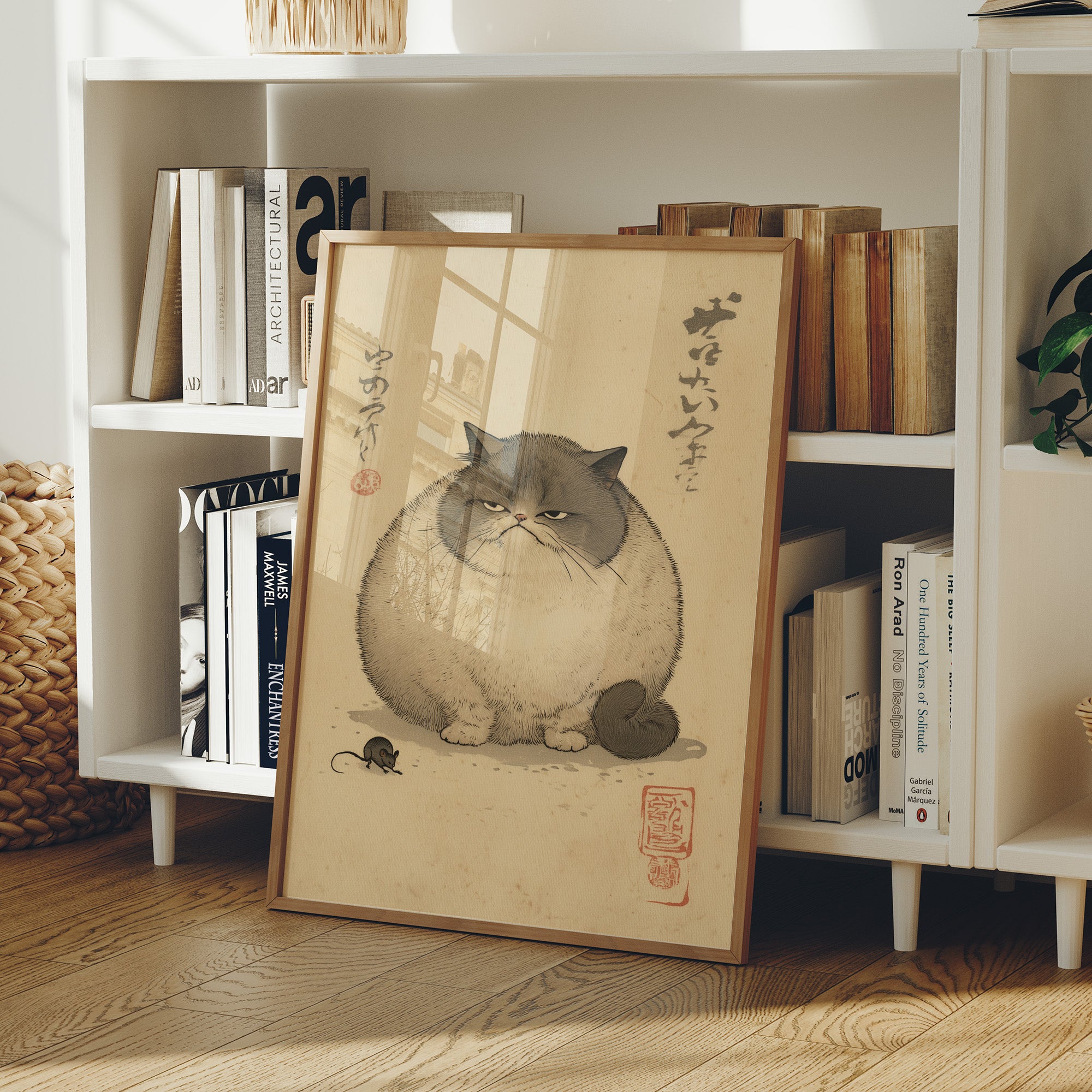 Grumpy Cat Meets Playful Mouse