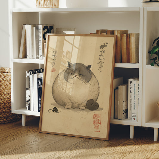 Grumpy Cat Meets Playful Mouse