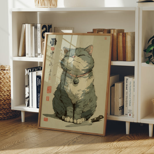 Smiling Cat Guards The Spirits Bar