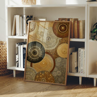 Celestial Circles Dance In Gold