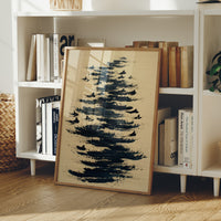 Birds Dance Through Inky Waves