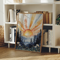 Daisies Dance At Mountain Dawn