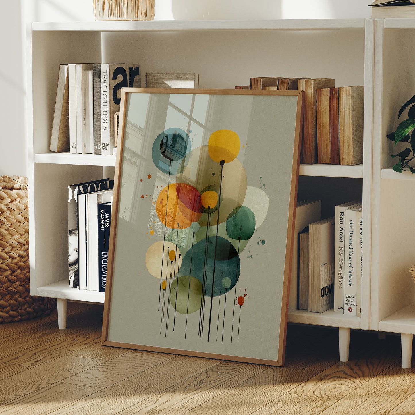 Floating Circles Dance In Light