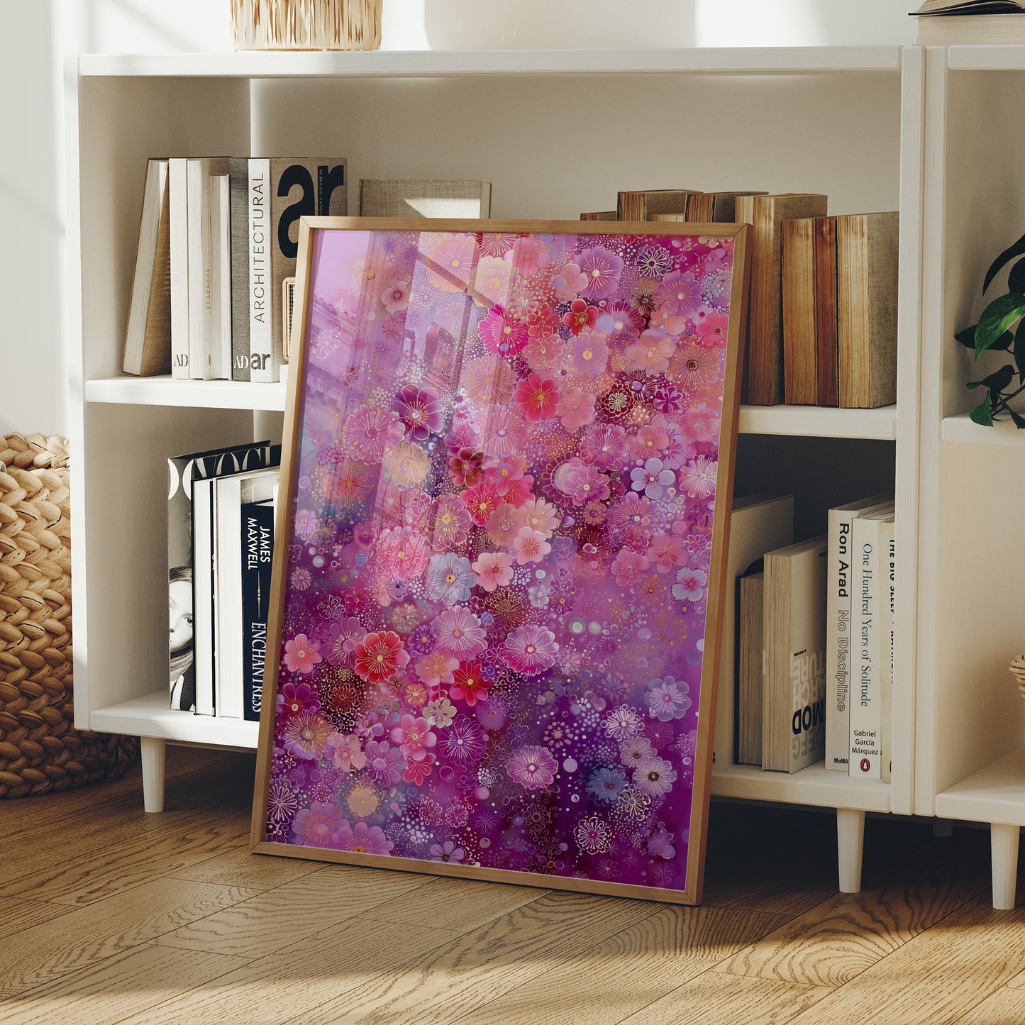 Cherry Blossoms Dance Through Purple Dreams