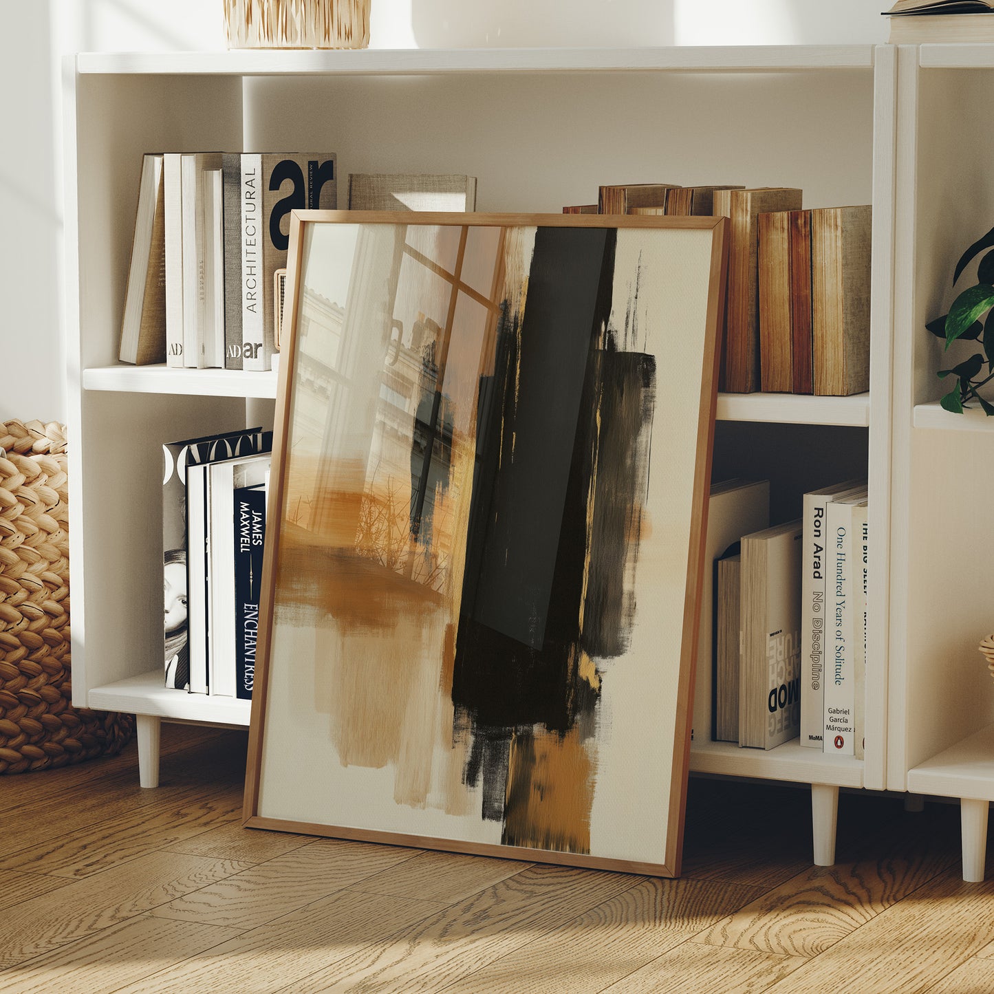 Brushstrokes Dance In Golden Light