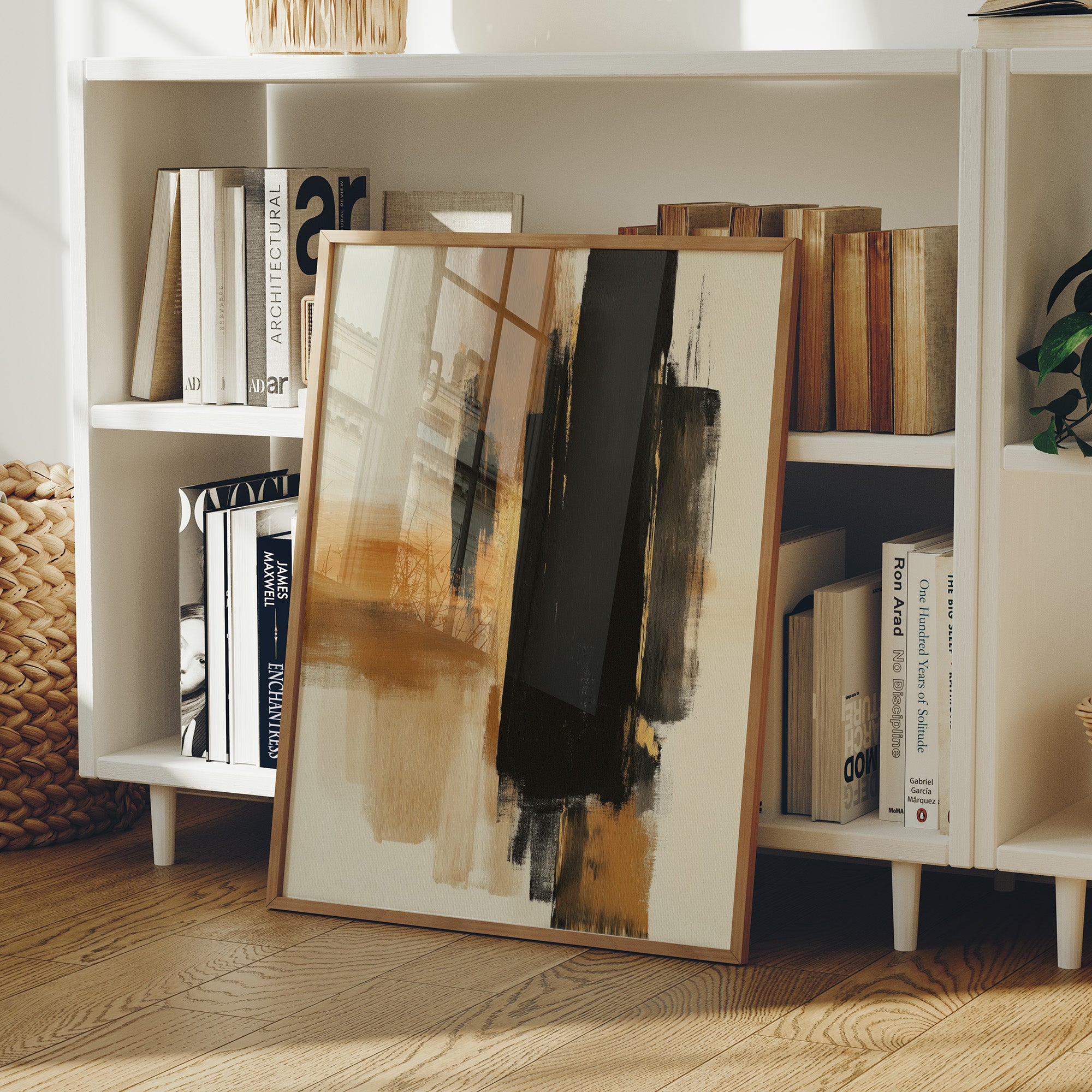 Brushstrokes Dance In Golden Light