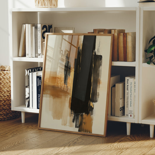 Brushstrokes Dance In Golden Light