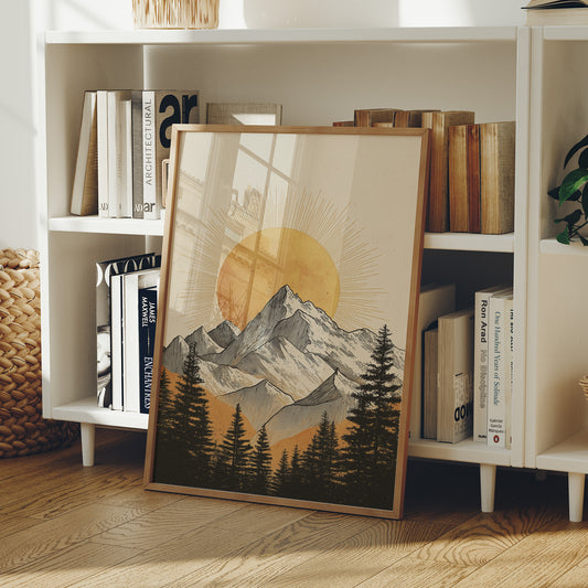 Golden Peaks Above The Bar