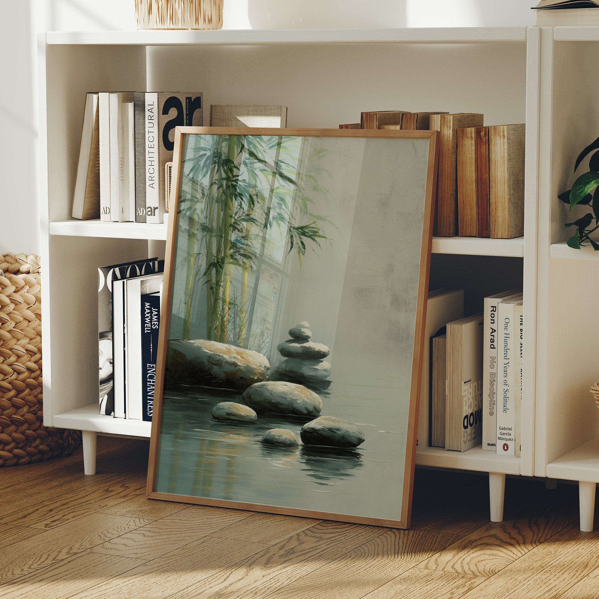 Bamboo Bends Near Silent Waters