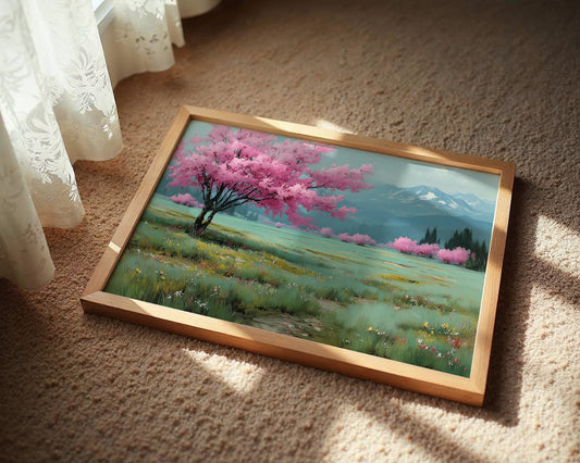 Cherry Blossoms Paint Mountain Stories