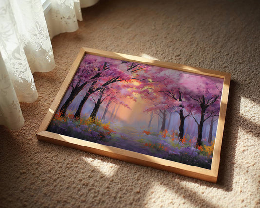 Cherry Blossoms Paint The Dawn Path