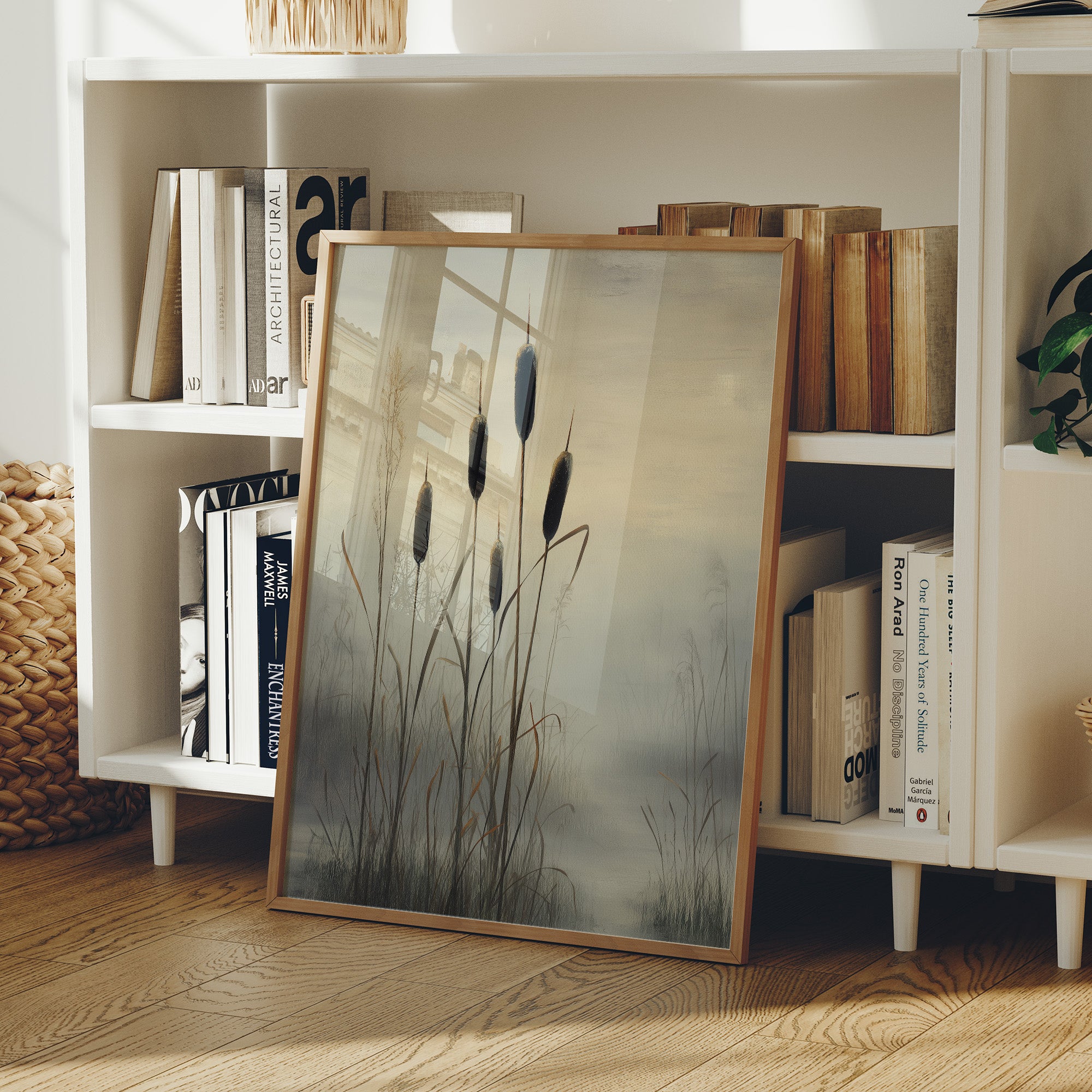 Cattails Dance Above Evening Mist