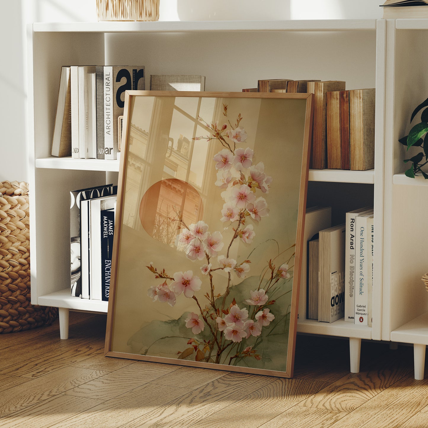 Cherry Blossoms Dance With Setting Sun